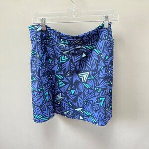 Patagonia Womens Blue Patterned Athletic Skirt Size M